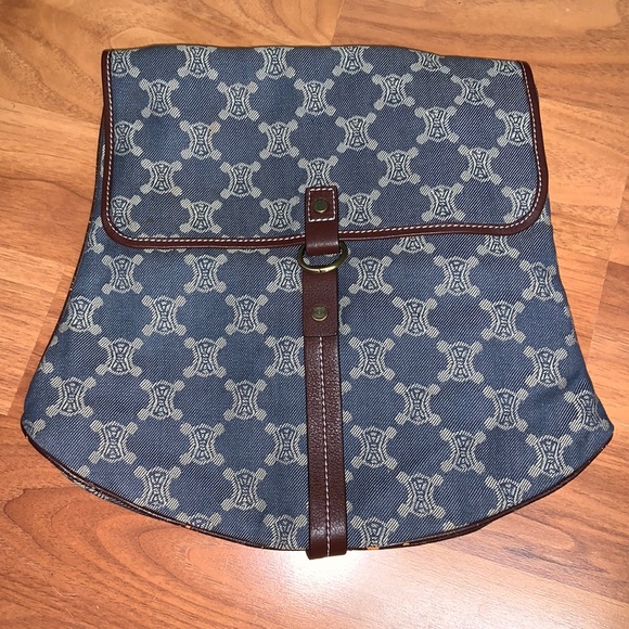 Vintage Celine Denim Backpack *Rare*